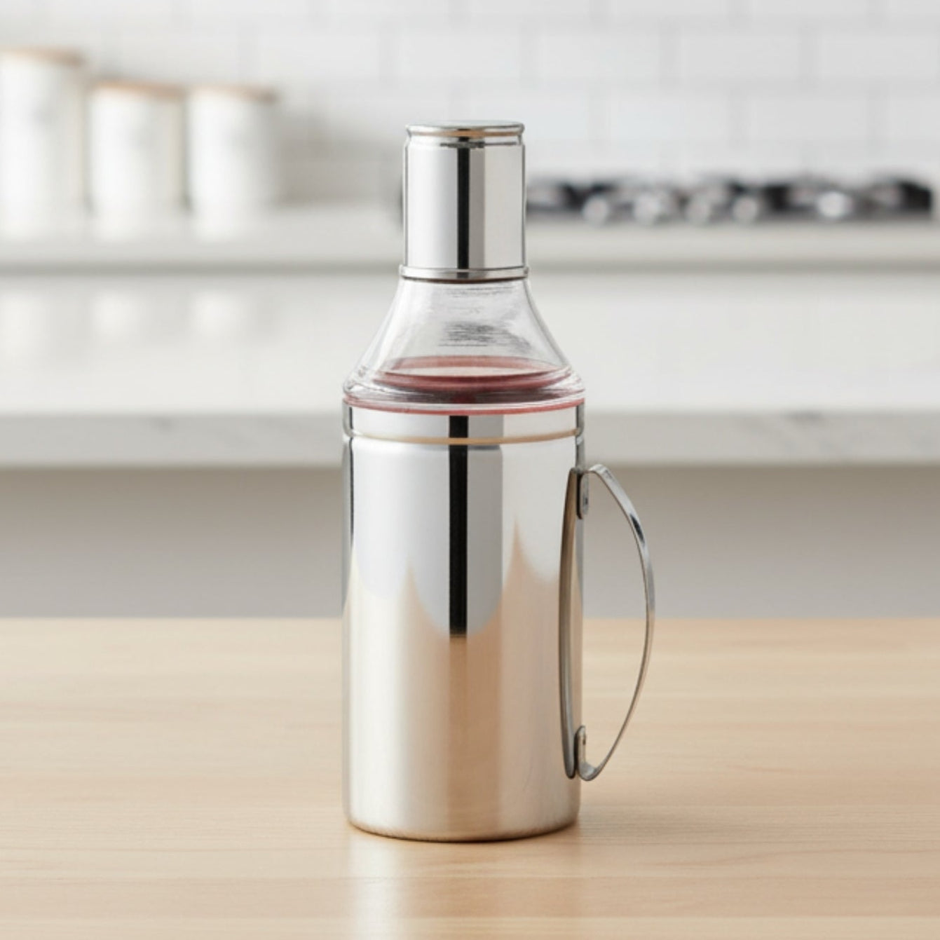 Stainless Steel Oil Dispenser With Handle