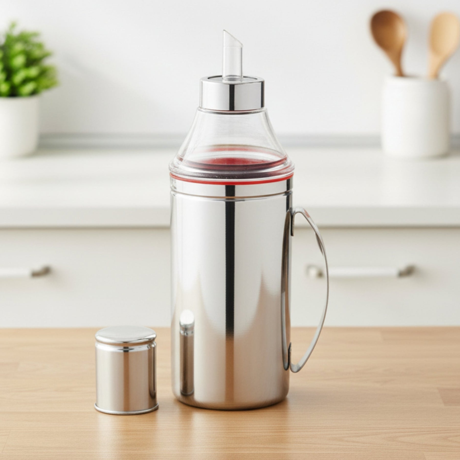 Stainless Steel Oil Dispenser With Handle_750 ml_1000 ml