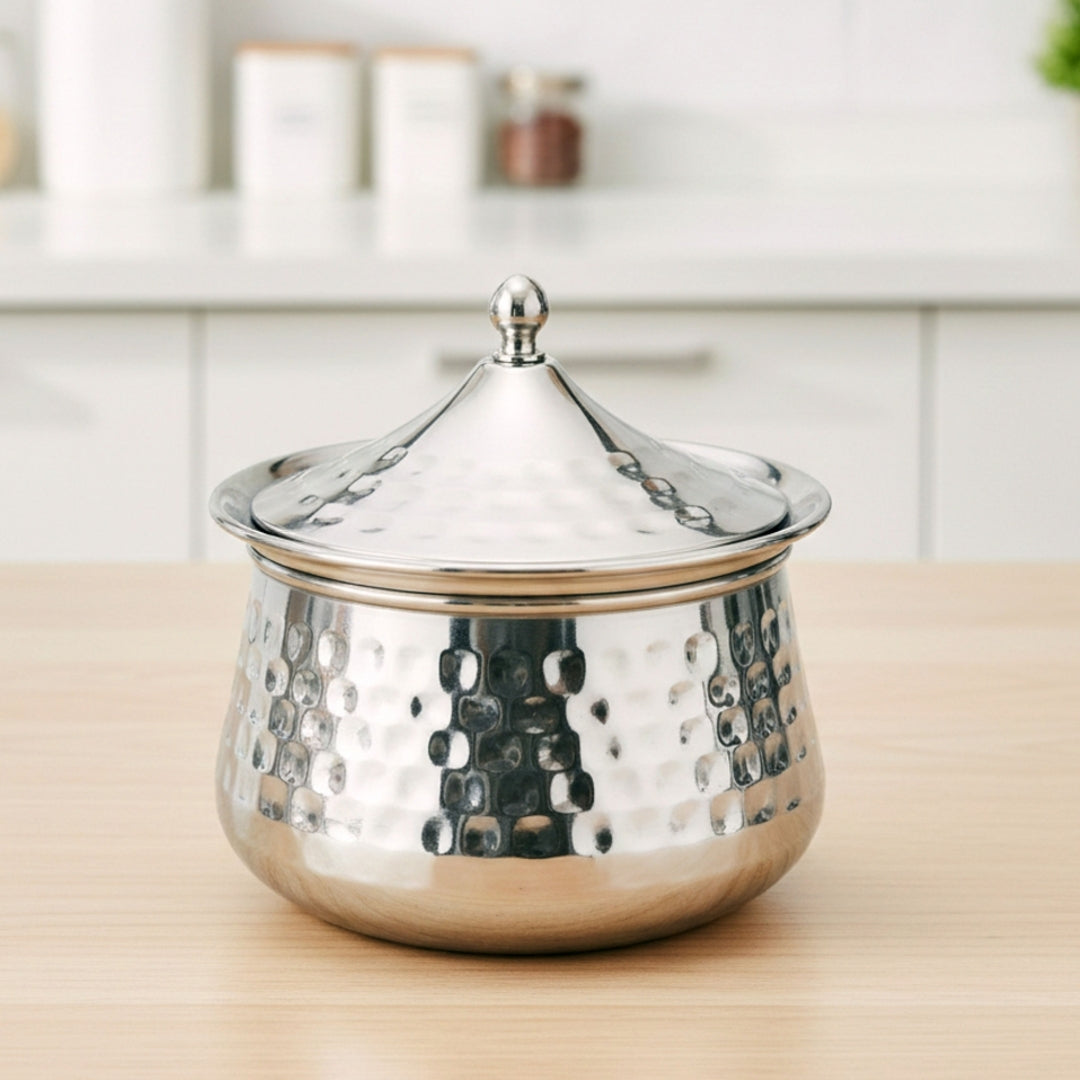 Premium Crystal Hammered Handi