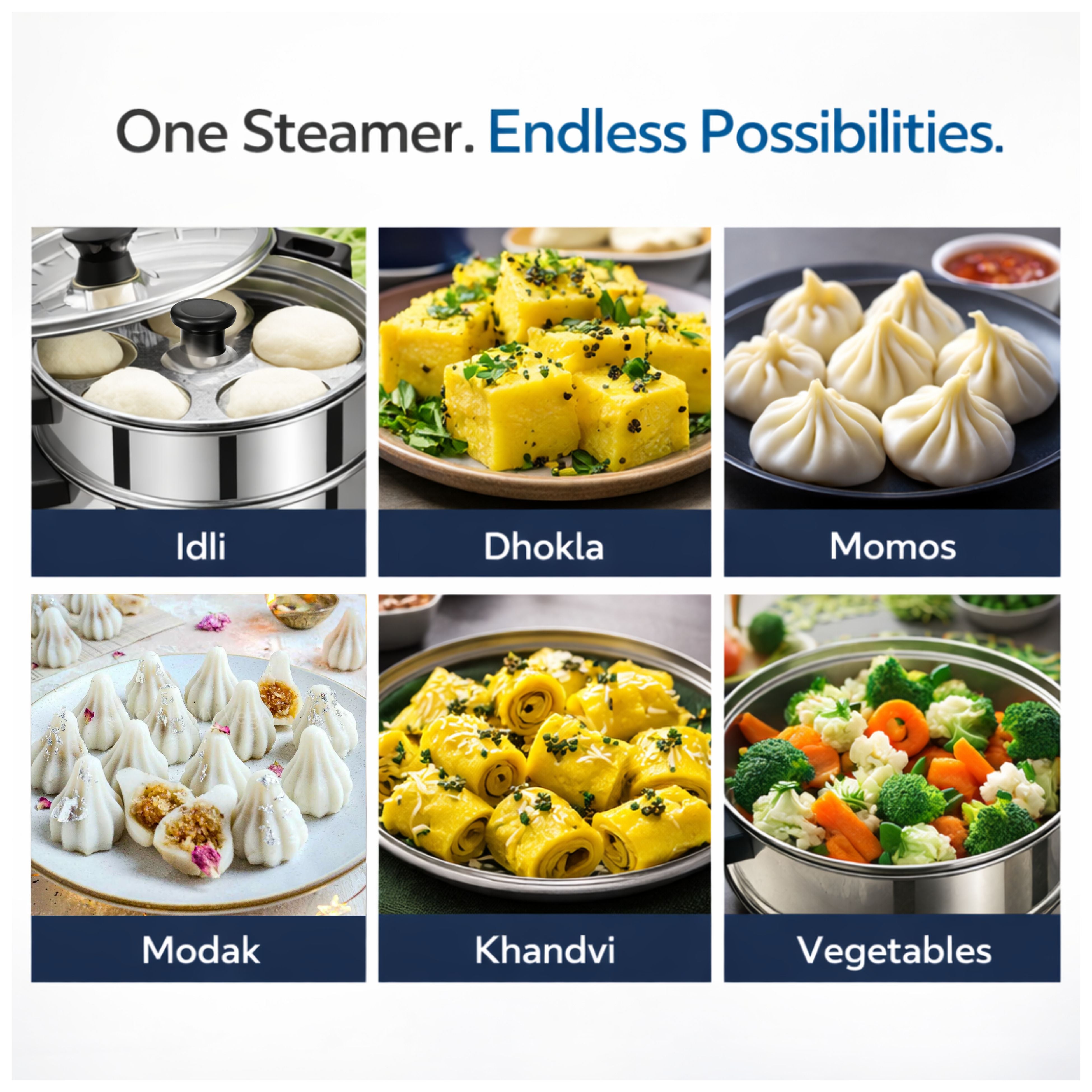 Stainless Steel Multipurpose Steamer